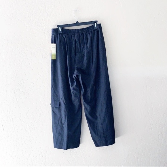 Coldwater Creek Black Linen Cropped Pants - Picture 6 of 9